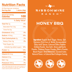 Honey BBQ Organic Beef Sticks